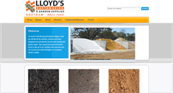 Desktop Screenshot of lloydsearthmovingandgardensupplies.com.au