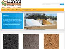 Tablet Screenshot of lloydsearthmovingandgardensupplies.com.au